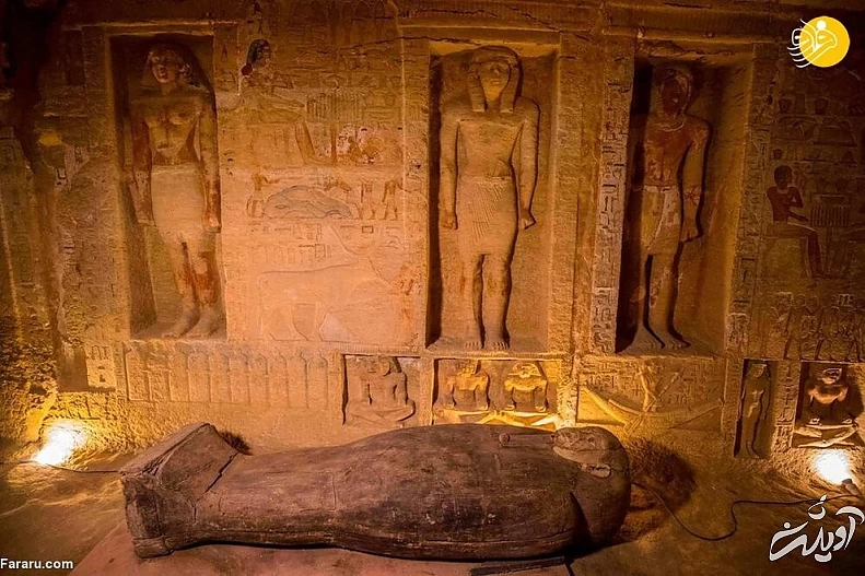 کشف ده‌ها تابوت باستانی ۲۶۰۰ ساله در مصر + تصاویر